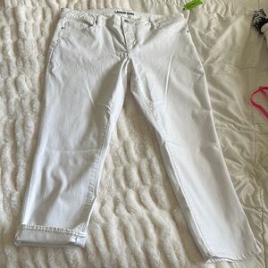 Lands' End Women's White Jeans